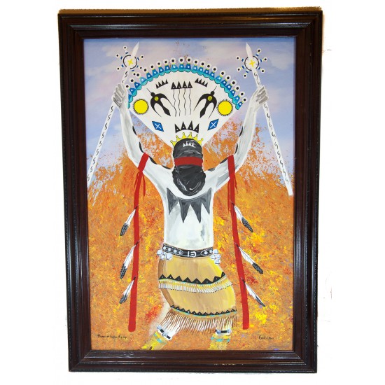 $800 Apache Painted by Certified Authentic Acrylic Flames of Gopher Springs Native American Painting 10784-101 Painting NB160311000507 10784-101 (by LomaSiiva) $800 Apache Painted by Certified Authentic Acrylic Flames of Gopher Springs Native American Painting 10784-101 Painting NB160311000507 10784-101 (by LomaSiiva)