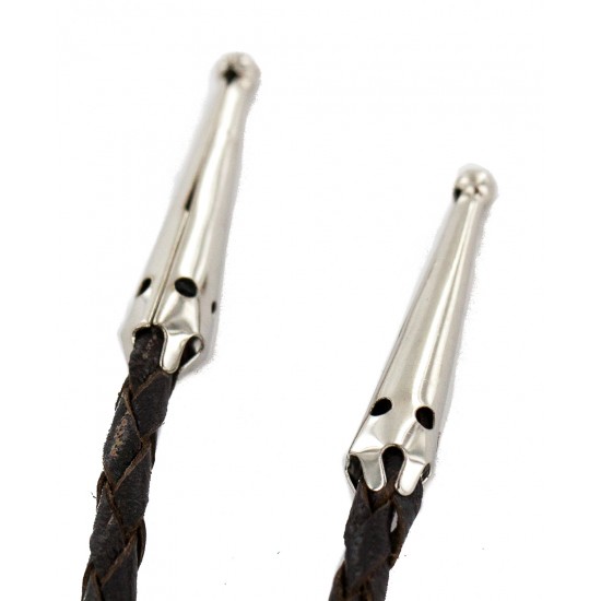 Certified Authentic Handmade Navajo Leather Pure Copper and Nickel Native American Bolo Tie 24489-2 All Products NB160330203427 24489-2 (by LomaSiiva) Certified Authentic Handmade Navajo Leather Pure Copper and Nickel Native American Bolo Tie 24489-2 All Products NB160330203427 24489-2 (by LomaSiiva)