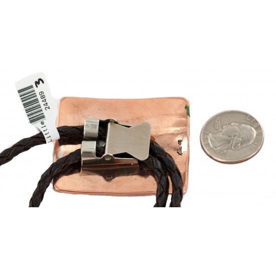 Certified Authentic Handmade Navajo Leather Pure Copper and Nickel Native American Bolo Tie 24489-3 All Products NB160330215139 24489-3 (by LomaSiiva) Certified Authentic Handmade Navajo Leather Pure Copper and Nickel Native American Bolo Tie 24489-3 All Products NB160330215139 24489-3 (by LomaSiiva)