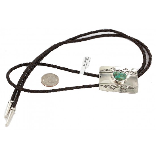 Handmade Certified Authentic Bear Paw Navajo Leather Nickel Natural Mountain Turquoise Native American Bolo Tie 24487 All Products NB160330221721 24487 (by LomaSiiva) Handmade Certified Authentic Bear Paw Navajo Leather Nickel Natural Mountain Turquoise Native American Bolo Tie 24487 All Products NB160330221721 24487 (by LomaSiiva)
