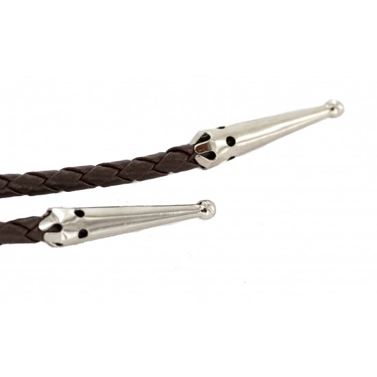 Handmade Certified Authentic Feather Navajo Leather Nickel Natural Turquoise Native American Bolo Tie 24488-4 All Products NB160330215722 24488-4 (by LomaSiiva) Handmade Certified Authentic Feather Navajo Leather Nickel Natural Turquoise Native American Bolo Tie 24488-4 All Products NB160330215722 24488-4 (by LomaSiiva)