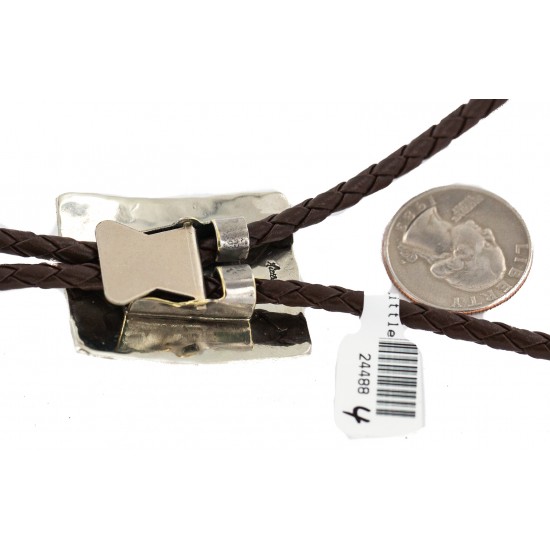 Handmade Certified Authentic Feather Navajo Leather Nickel Natural Turquoise Native American Bolo Tie 24488-4 All Products NB160330215722 24488-4 (by LomaSiiva) Handmade Certified Authentic Feather Navajo Leather Nickel Natural Turquoise Native American Bolo Tie 24488-4 All Products NB160330215722 24488-4 (by LomaSiiva)
