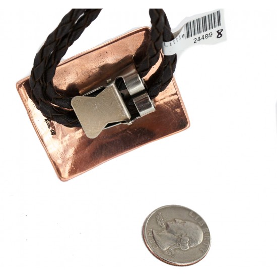 Handmade Certified Authentic Leather Navajo Pure Copper and Nickel Native American Bolo Tie 24489-8 All Products NB160330213357 24489-8 (by LomaSiiva) Handmade Certified Authentic Leather Navajo Pure Copper and Nickel Native American Bolo Tie 24489-8 All Products NB160330213357 24489-8 (by LomaSiiva)