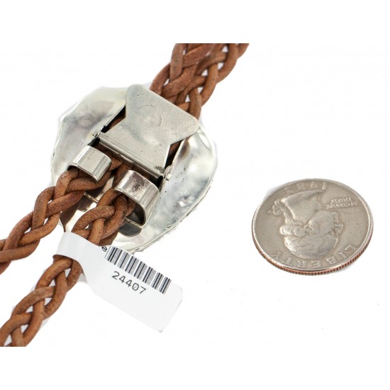 Handmade Certified Authentic Navajo .925 Sterling Silver Natural Turquoise Native American Bolo Tie 24407 All Products NB160330221210 24407 (by LomaSiiva) Handmade Certified Authentic Navajo .925 Sterling Silver Natural Turquoise Native American Bolo Tie 24407 All Products NB160330221210 24407 (by LomaSiiva)