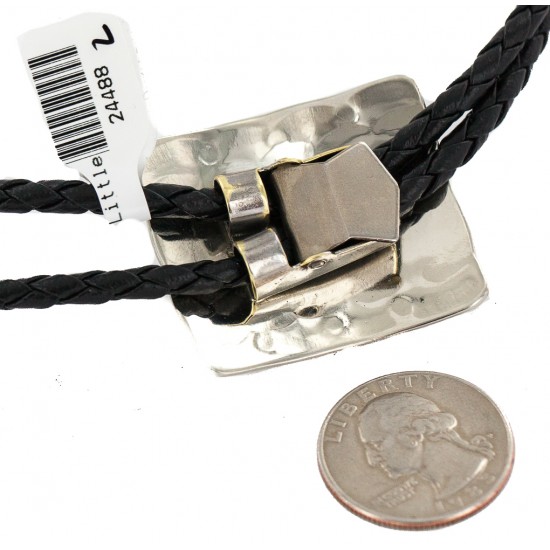 Handmade Certified Authentic Navajo Leather Nickel Natural Turquoise Native American Bolo Tie 24488-2 All Products NB160330202406 24488-2 (by LomaSiiva) Handmade Certified Authentic Navajo Leather Nickel Natural Turquoise Native American Bolo Tie 24488-2 All Products NB160330202406 24488-2 (by LomaSiiva)