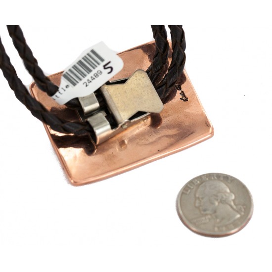 Handmade Certified Authentic Navajo Leather Pure Copper and Nickel Native American Bolo Tie 24489-5 All Products NB160330205730 24489-5 (by LomaSiiva) Handmade Certified Authentic Navajo Leather Pure Copper and Nickel Native American Bolo Tie 24489-5 All Products NB160330205730 24489-5 (by LomaSiiva)