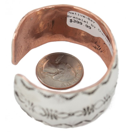 Wide Certified Authentic .925 Sterling Silver Handmade Navajo Native American Pure Copper Bracelet 24493-3 All Products NB160404194137 24493-3 (by LomaSiiva) Wide Certified Authentic .925 Sterling Silver Handmade Navajo Native American Pure Copper Bracelet 24493-3 All Products NB160404194137 24493-3 (by LomaSiiva)