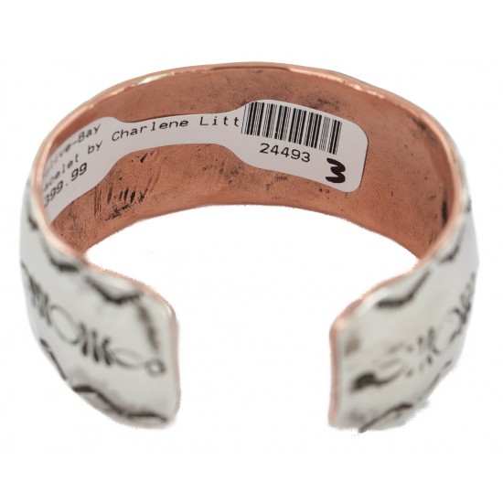 Wide Certified Authentic .925 Sterling Silver Handmade Navajo Native American Pure Copper Bracelet 24493-3 All Products NB160404194137 24493-3 (by LomaSiiva) Wide Certified Authentic .925 Sterling Silver Handmade Navajo Native American Pure Copper Bracelet 24493-3 All Products NB160404194137 24493-3 (by LomaSiiva)