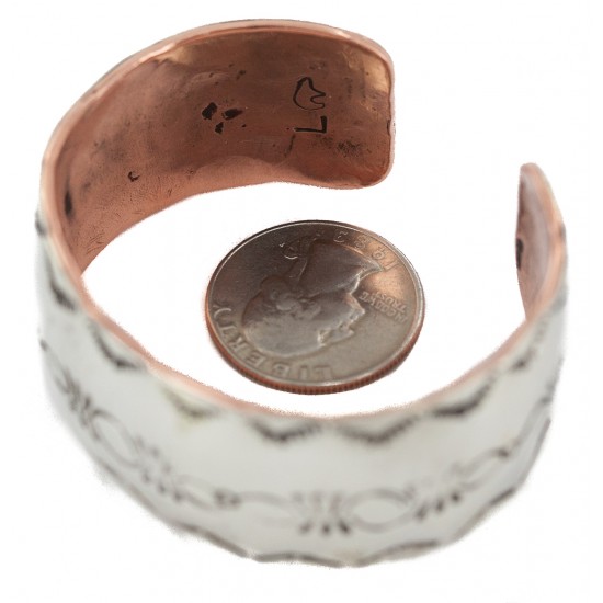 Wide Certified Authentic .925 Sterling Silver Handmade Navajo Native American Pure Copper Bracelet 24493-3 All Products NB160404194137 24493-3 (by LomaSiiva) Wide Certified Authentic .925 Sterling Silver Handmade Navajo Native American Pure Copper Bracelet 24493-3 All Products NB160404194137 24493-3 (by LomaSiiva)