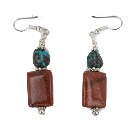 Navajo Arrowhead .925 Sterling Silver Hooks Certified Authentic Natural Turquoise Graduated Heishi Goldstone Native American Set 16006-300-18237-4 Clearance NB160406234602 16006-300-18237-4 (by LomaSiiva) Navajo Arrowhead .925 Sterling Silver Hooks Certified Authentic Natural Turquoise Graduated Heishi Goldstone Native American Set 16006-300-18237-4 Clearance NB160406234602 16006-300-18237-4 (by LomaSiiva)