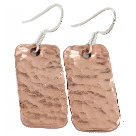 Certified Authentic Hammered Handmade Navajo Native American Pure Copper Dangle Earrings 18246 All Products NB160406083832 18246 (by LomaSiiva) Certified Authentic Hammered Handmade Navajo Native American Pure Copper Dangle Earrings 18246 All Products NB160406083832 18246 (by LomaSiiva)