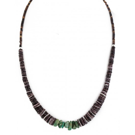 Navajo .925 Sterling Silver Certified Authentic Natural Turquoise Graduated Heishi Native American Necklace 18240-1 Clearance NB160406224833 18240-1 (by LomaSiiva) Navajo .925 Sterling Silver Certified Authentic Natural Turquoise Graduated Heishi Native American Necklace 18240-1 Clearance NB160406224833 18240-1 (by LomaSiiva)