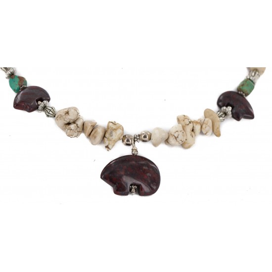 Carved Fetish Bear .925 Sterling Silver Hooks Certified Authentic Navajo White Howlite Red Jasper Native American Set 750209-4-18252-6 Clearance NB160401180346 750209-4-18252-6 (by LomaSiiva) Carved Fetish Bear .925 Sterling Silver Hooks Certified Authentic Navajo White Howlite Red Jasper Native American Set 750209-4-18252-6 Clearance NB160401180346 750209-4-18252-6 (by LomaSiiva)
