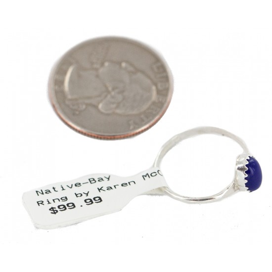 .925 Sterling Silver Navajo Certified Authentic Handmade Natural Lapis Lazuli Native American Ring Size 6 24502-2 All Products NB160409234723 24502-2 (by LomaSiiva) .925 Sterling Silver Navajo Certified Authentic Handmade Natural Lapis Lazuli Native American Ring Size 6 24502-2 All Products NB160409234723 24502-2 (by LomaSiiva)