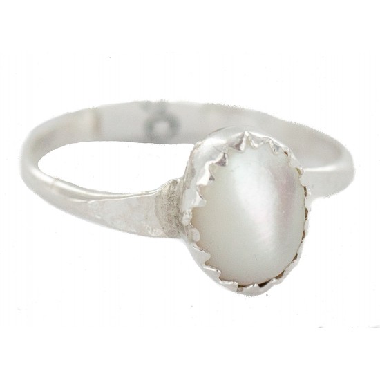 .925 Sterling Silver Navajo Certified Authentic Handmade Mother of Pearl Native American Ring Size 5 24501-1 All Products NB160409213913 24501-1 (by LomaSiiva) .925 Sterling Silver Navajo Certified Authentic Handmade Mother of Pearl Native American Ring Size 5 24501-1 All Products NB160409213913 24501-1 (by LomaSiiva)