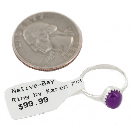 .925 Sterling Silver Navajo Certified Authentic Handmade Natural Sugilite Native American Ring Size 6 24506-5 All Products NB160409192124 24506-5 (by LomaSiiva) .925 Sterling Silver Navajo Certified Authentic Handmade Natural Sugilite Native American Ring Size 6 24506-5 All Products NB160409192124 24506-5 (by LomaSiiva)
