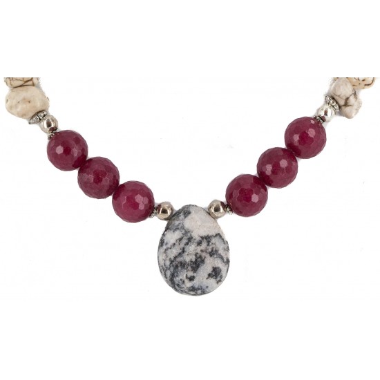 .925 Sterling Silver Certified Authentic Navajo White Howlite Jasper Quartz Native American Necklace 750208-5 All Products NB160415004521 750208-5 (by LomaSiiva) .925 Sterling Silver Certified Authentic Navajo White Howlite Jasper Quartz Native American Necklace 750208-5 All Products NB160415004521 750208-5 (by LomaSiiva)