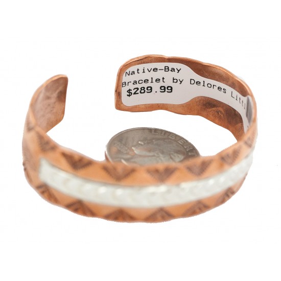 Certified Authentic .925 Sterling Silver Mountain Feather Navajo Handmade Native American Pure Copper Bracelet 24497-3 All Products NB160423214142 24497-3 (by LomaSiiva) Certified Authentic .925 Sterling Silver Mountain Feather Navajo Handmade Native American Pure Copper Bracelet 24497-3 All Products NB160423214142 24497-3 (by LomaSiiva)