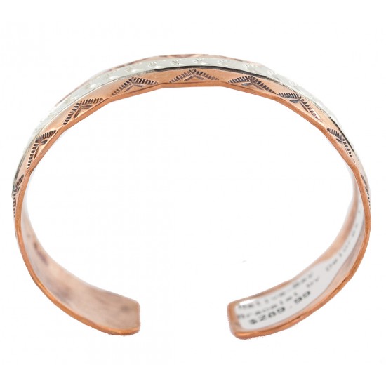 Certified Authentic .925 Sterling Silver Mountain Feather Navajo Handmade Native American Pure Copper Bracelet 24497-3 All Products NB160423214142 24497-3 (by LomaSiiva) Certified Authentic .925 Sterling Silver Mountain Feather Navajo Handmade Native American Pure Copper Bracelet 24497-3 All Products NB160423214142 24497-3 (by LomaSiiva)