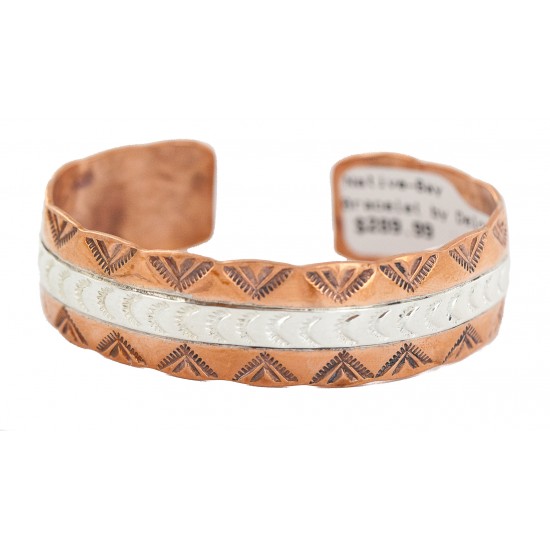 Certified Authentic .925 Sterling Silver Mountain Feather Navajo Handmade Native American Pure Copper Bracelet 24497-3 All Products NB160423214142 24497-3 (by LomaSiiva) Certified Authentic .925 Sterling Silver Mountain Feather Navajo Handmade Native American Pure Copper Bracelet 24497-3 All Products NB160423214142 24497-3 (by LomaSiiva)
