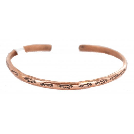 Certified Authentic Horse Handmade Navajo Native American Pure Copper Bracelet 13156-3 All Products NB160423012118 13156-3 (by LomaSiiva) Certified Authentic Horse Handmade Navajo Native American Pure Copper Bracelet 13156-3 All Products NB160423012118 13156-3 (by LomaSiiva)
