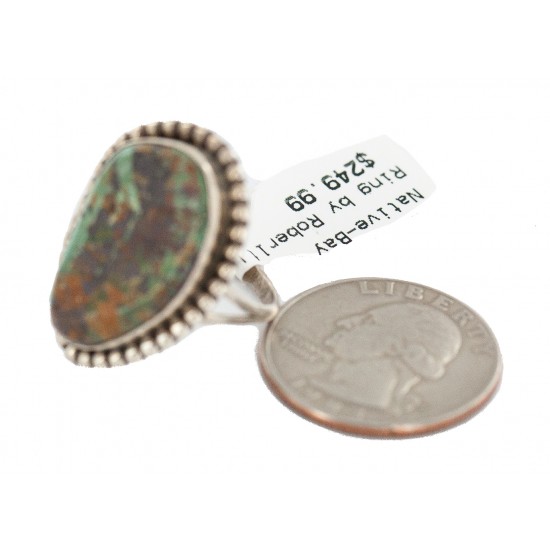 Handmade Navajo Certified Authentic .925 Sterling Silver Natural Turquoise Native American Ring 16959 All Products NB160428210707 16959 (by LomaSiiva) Handmade Navajo Certified Authentic .925 Sterling Silver Natural Turquoise Native American Ring 16959 All Products NB160428210707 16959 (by LomaSiiva)