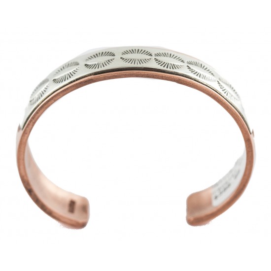 Certified Authentic .925 Sterling Silver Handmade Navajo Native American Pure Copper Bracelet 13170-2 All Products NB160428215825 13170-2 (by LomaSiiva) Certified Authentic .925 Sterling Silver Handmade Navajo Native American Pure Copper Bracelet 13170-2 All Products NB160428215825 13170-2 (by LomaSiiva)