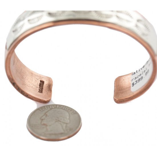 Certified Authentic .925 Sterling Silver Handmade Navajo Native American Pure Copper Bracelet 13170-2 All Products NB160428215825 13170-2 (by LomaSiiva) Certified Authentic .925 Sterling Silver Handmade Navajo Native American Pure Copper Bracelet 13170-2 All Products NB160428215825 13170-2 (by LomaSiiva)