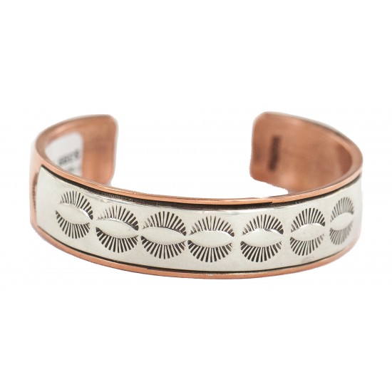Certified Authentic .925 Sterling Silver Handmade Navajo Native American Pure Copper Bracelet 13170-2 All Products NB160428215825 13170-2 (by LomaSiiva) Certified Authentic .925 Sterling Silver Handmade Navajo Native American Pure Copper Bracelet 13170-2 All Products NB160428215825 13170-2 (by LomaSiiva)