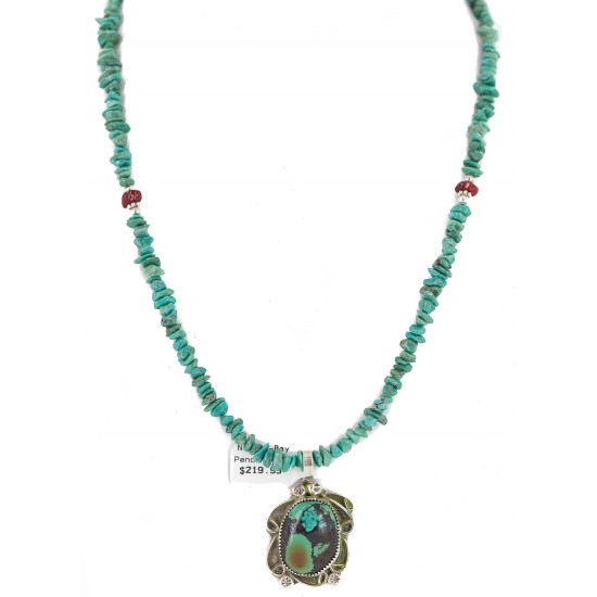 .925 Sterling Silver Certified Authentic Navajo Natural Mountain Turquoise Coral Native American Necklace 18281-2-1601-10 All Products NB160430210944 18281-2-1601-10 (by LomaSiiva) .925 Sterling Silver Certified Authentic Navajo Natural Mountain Turquoise Coral Native American Necklace 18281-2-1601-10 All Products NB160430210944 18281-2-1601-10 (by LomaSiiva)