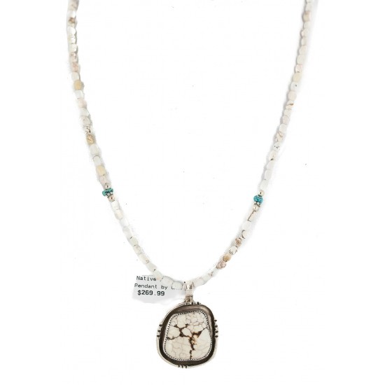 .925 Sterling Silver Certified Authentic Navajo Natural White Buffalo Native American Necklace 18280-3-15975-8 All Products NB160430204226 18280-3-15975-8 (by LomaSiiva) .925 Sterling Silver Certified Authentic Navajo Natural White Buffalo Native American Necklace 18280-3-15975-8 All Products NB160430204226 18280-3-15975-8 (by LomaSiiva)