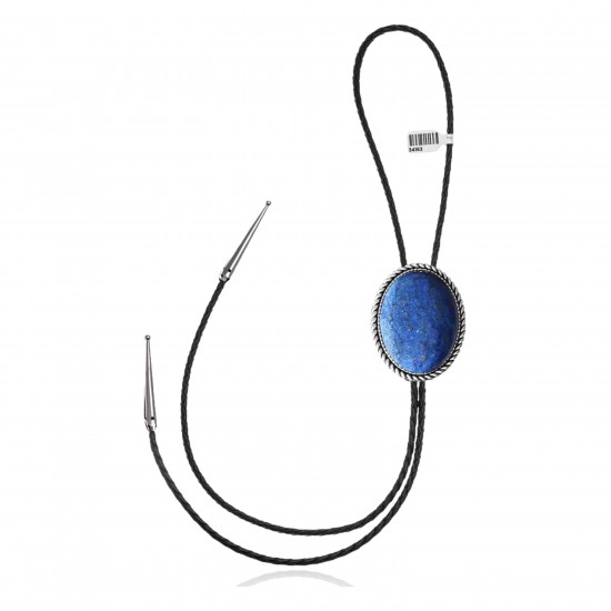 Handmade Certified Authentic Navajo .925 Sterling Silver Native American Natural Turquoise Bolo Tie 34163 Handmade Certified Authentic Navajo .925 Sterling Silver Native American Natural Turquoise Bolo Tie 34163