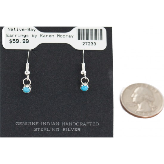 Certified Authentic Navajo .925 Sterling Silver Natural Turquoise Native American Dangle Earrings 27233 All Products NB160506175856 27233 (by LomaSiiva) Certified Authentic Navajo .925 Sterling Silver Natural Turquoise Native American Dangle Earrings 27233 All Products NB160506175856 27233 (by LomaSiiva)