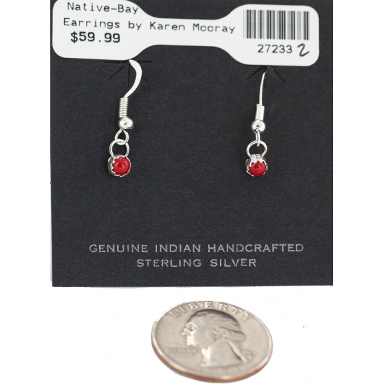 Certified Authentic Navajo .925 Sterling Silver Coral Native American Dangle Earrings 27233-2 All Products NB160506182035 27233-2 (by LomaSiiva) Certified Authentic Navajo .925 Sterling Silver Coral Native American Dangle Earrings 27233-2 All Products NB160506182035 27233-2 (by LomaSiiva)