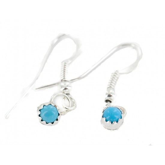 Certified Authentic Navajo .925 Sterling Silver Natural Turquoise Native American Dangle Earrings 27233 All Products NB160506175856 27233 (by LomaSiiva) Certified Authentic Navajo .925 Sterling Silver Natural Turquoise Native American Dangle Earrings 27233 All Products NB160506175856 27233 (by LomaSiiva)