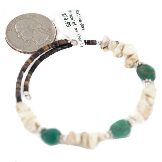 Navajo Certified Authentic White Howlite Heishi Native American Adjustable Wrap Bracelet 13172-3 All Products NB160507205055 13172-3 (by LomaSiiva) Navajo Certified Authentic White Howlite Heishi Native American Adjustable Wrap Bracelet 13172-3 All Products NB160507205055 13172-3 (by LomaSiiva)