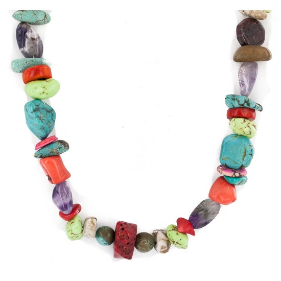 Certified Authentic .925 Sterling Silver Navajo Natural Multicolor Stones Native American Necklace 750215-2 All Products NB160507231853 750215-2 (by LomaSiiva) Certified Authentic .925 Sterling Silver Navajo Natural Multicolor Stones Native American Necklace 750215-2 All Products NB160507231853 750215-2 (by LomaSiiva)