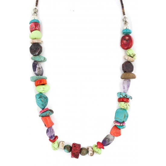 Certified Authentic .925 Sterling Silver Navajo Natural Multicolor Stones Native American Necklace 750215-2 All Products NB160507231853 750215-2 (by LomaSiiva) Certified Authentic .925 Sterling Silver Navajo Natural Multicolor Stones Native American Necklace 750215-2 All Products NB160507231853 750215-2 (by LomaSiiva)