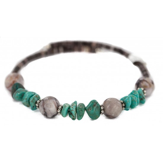 Navajo Certified Authentic Natural Turquoise Purple Charoite Heishi Native American Adjustable Wrap Bracelet 13172-8 All Products NB160507211119 13172-8 (by LomaSiiva) Navajo Certified Authentic Natural Turquoise Purple Charoite Heishi Native American Adjustable Wrap Bracelet 13172-8 All Products NB160507211119 13172-8 (by LomaSiiva)