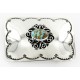 Certified Authentic Flower Navajo Nickel Natural Turquoise Native American Buckle 1204-2 All Products 391265105813 1204-2 (by LomaSiiva) Certified Authentic Flower Navajo Nickel Natural Turquoise Native American Buckle 1204-2 All Products 391265105813 1204-2 (by LomaSiiva)