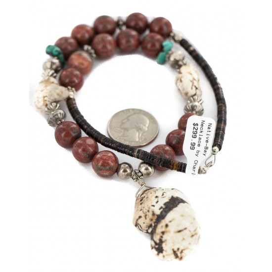 .925 Sterling Silver Certified Authentic Navajo White Howlite Jasper Native American Necklace 750227-2 All Products NB160514204824 750227-2 (by LomaSiiva) .925 Sterling Silver Certified Authentic Navajo White Howlite Jasper Native American Necklace 750227-2 All Products NB160514204824 750227-2 (by LomaSiiva)