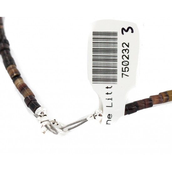 .925 Sterling Silver Certified Authentic Navajo White Howlite Amethyst Hematite Native American Necklace 750232-3 All Products NB160514231652 750232-3 (by LomaSiiva) .925 Sterling Silver Certified Authentic Navajo White Howlite Amethyst Hematite Native American Necklace 750232-3 All Products NB160514231652 750232-3 (by LomaSiiva)
