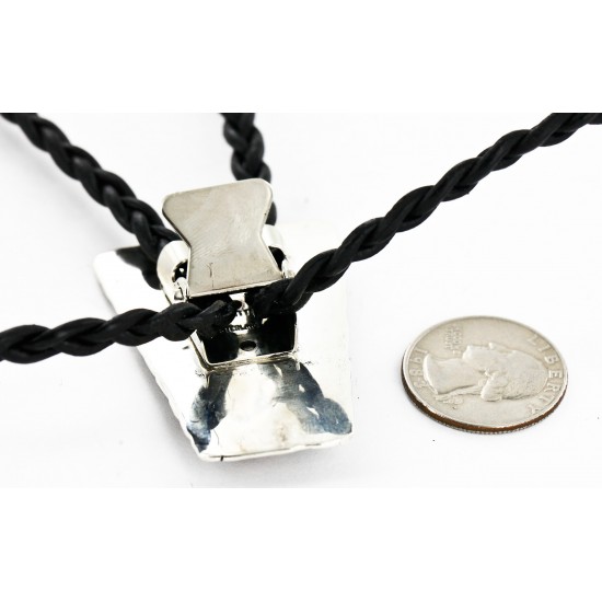 Handmade Certified Authentic Navajo .925 Sterling Silver Natural Turquoise Jasper Native American Bolo Tie 24390-2 All Products 371442903688 24390-2 (by LomaSiiva) Handmade Certified Authentic Navajo .925 Sterling Silver Natural Turquoise Jasper Native American Bolo Tie 24390-2 All Products 371442903688 24390-2 (by LomaSiiva)