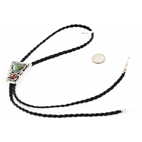 Handmade Certified Authentic Navajo .925 Sterling Silver Natural Turquoise Jasper Native American Bolo Tie 24390-2 All Products 371442903688 24390-2 (by LomaSiiva) Handmade Certified Authentic Navajo .925 Sterling Silver Natural Turquoise Jasper Native American Bolo Tie 24390-2 All Products 371442903688 24390-2 (by LomaSiiva)