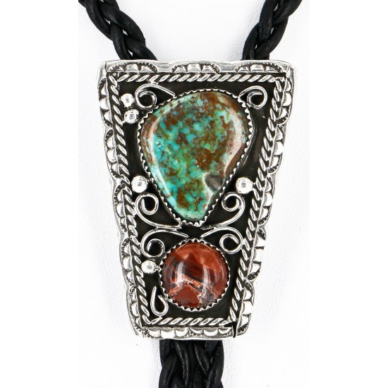 Handmade Certified Authentic Navajo .925 Sterling Silver Natural Turquoise Jasper Native American Bolo Tie 24390-2 All Products 371442903688 24390-2 (by LomaSiiva) Handmade Certified Authentic Navajo .925 Sterling Silver Natural Turquoise Jasper Native American Bolo Tie 24390-2 All Products 371442903688 24390-2 (by LomaSiiva)