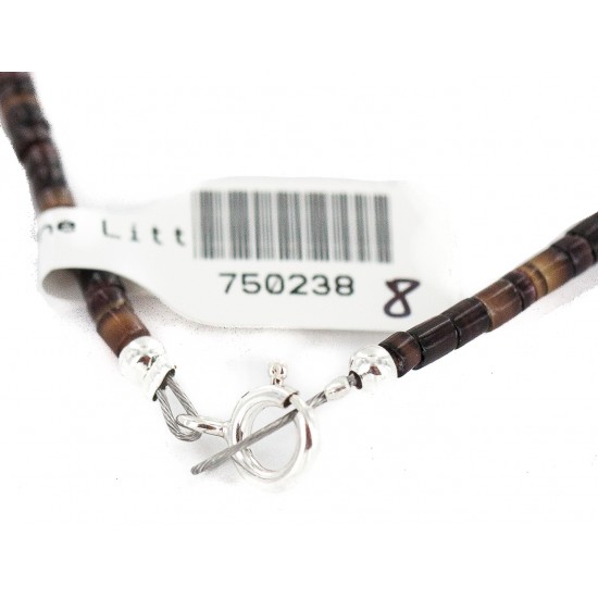 .925 Sterling Silver Certified Authentic Navajo White Howlite Agate Native American Necklace 750238-8 All Products NB160521194001 750238-8 (by LomaSiiva) .925 Sterling Silver Certified Authentic Navajo White Howlite Agate Native American Necklace 750238-8 All Products NB160521194001 750238-8 (by LomaSiiva)