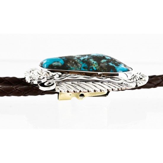 Handmade Certified Authentic Navajo .925 Sterling Silver Natural Turquoise Native American Bolo Tie 1206-2 All Products 1206-2 1206-2 (by LomaSiiva) Handmade Certified Authentic Navajo .925 Sterling Silver Natural Turquoise Native American Bolo Tie 1206-2 All Products 1206-2 1206-2 (by LomaSiiva)