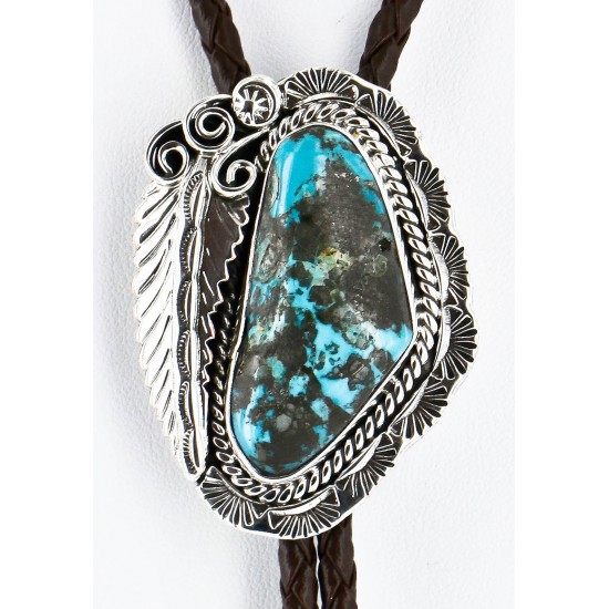 Handmade Certified Authentic Navajo .925 Sterling Silver Natural Turquoise Native American Bolo Tie 1206-2 All Products 1206-2 1206-2 (by LomaSiiva) Handmade Certified Authentic Navajo .925 Sterling Silver Natural Turquoise Native American Bolo Tie 1206-2 All Products 1206-2 1206-2 (by LomaSiiva)