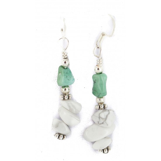 .925 Sterling Silver Hooks Navajo Certified Authentic White Howlite Native American Dangle Earrings 18294-24 All Products NB160528033314 18294-24 (by LomaSiiva) .925 Sterling Silver Hooks Navajo Certified Authentic White Howlite Native American Dangle Earrings 18294-24 All Products NB160528033314 18294-24 (by LomaSiiva)