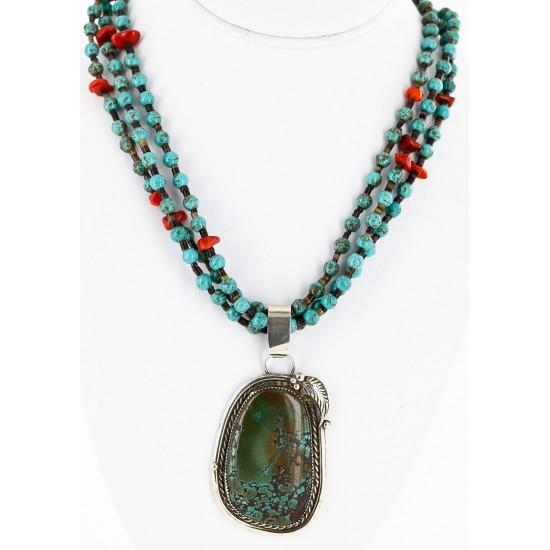 .925 Sterling Silver Handmade Certified Authentic Navajo Natural Turquoise Coral Native American Necklace 14984-15777 All Products 14984-15777 14984-15777 (by LomaSiiva) .925 Sterling Silver Handmade Certified Authentic Navajo Natural Turquoise Coral Native American Necklace 14984-15777 All Products 14984-15777 14984-15777 (by LomaSiiva)
